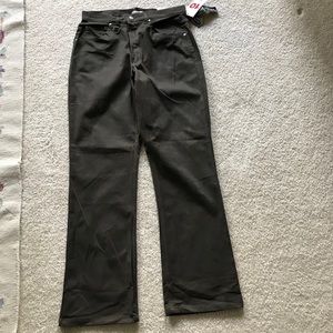 NWT Tape Measure Stretch bootcut dark olive pants
